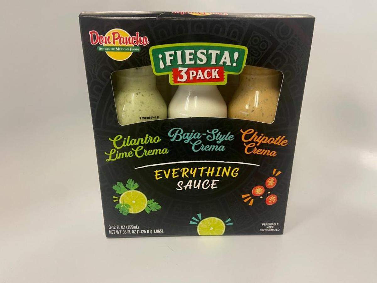 Don Pancho Everything Sauce Fiesta 3 Pack of 12-ounce bottles.