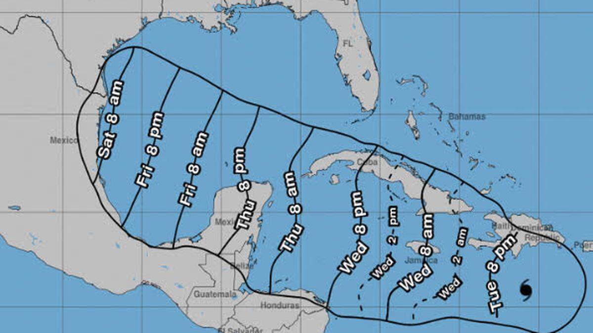 After leaving Jamaica, Hurricane Beryl is then expected to hit the Cayman Island, before impacting the Yucatan Peninsula between Belize and Mexico on Friday, July 5, 2024, according to the National Hurricane Center.