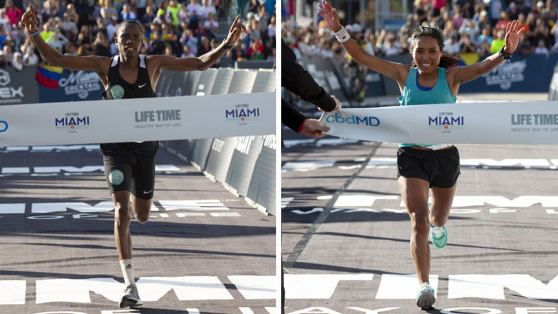 Blind Colombian, Peruvian rookie, ultra-Orthodox Israeli woman highlight Miami Marathon