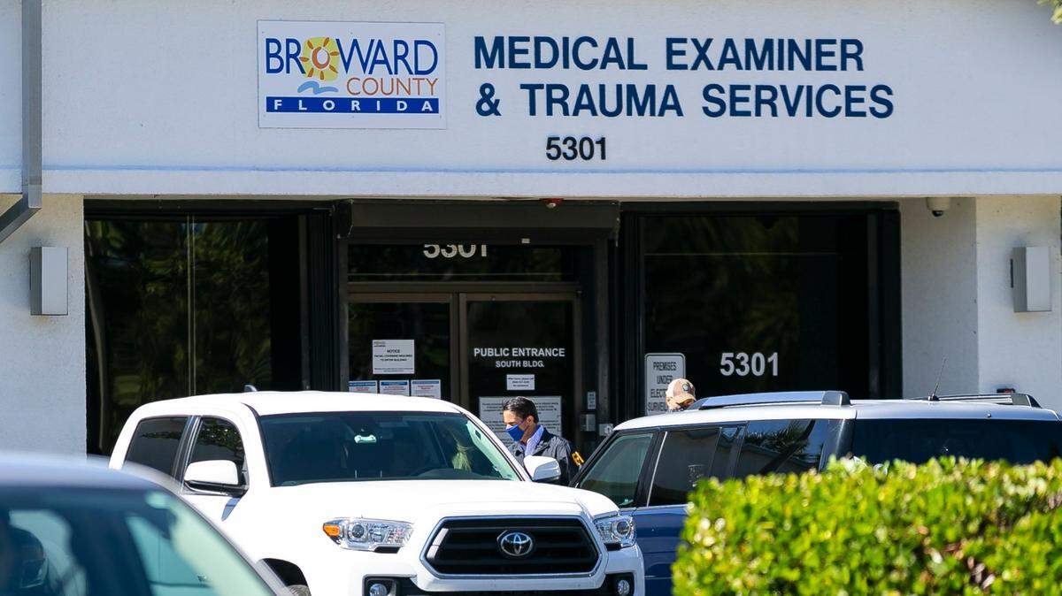 The Broward County Office of Medical Examiner and Trauma Services in Fort Lauderdale, Florida on Tuesday, February 2, 2021.