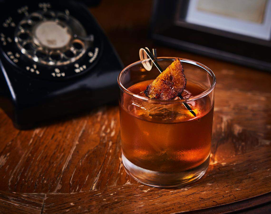 The maduro Old-Fashioned at Café La Trova in Miami’s Little Havana neighborhood.