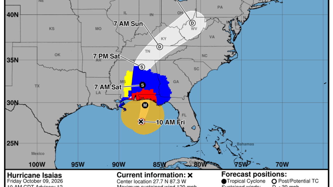 Hurricane Isaias hits Category 3 as it closes in on Florida landfall
