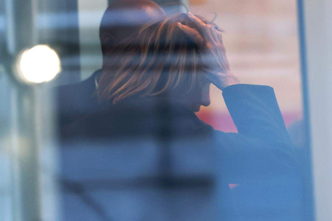 Orly Alexander, the mother of Tal, Oren and Alon Alexander, arrives for their trial at Manhattan Federal Court on January 27, 2026. (Photo by Michael M. Santiago/Getty Images)