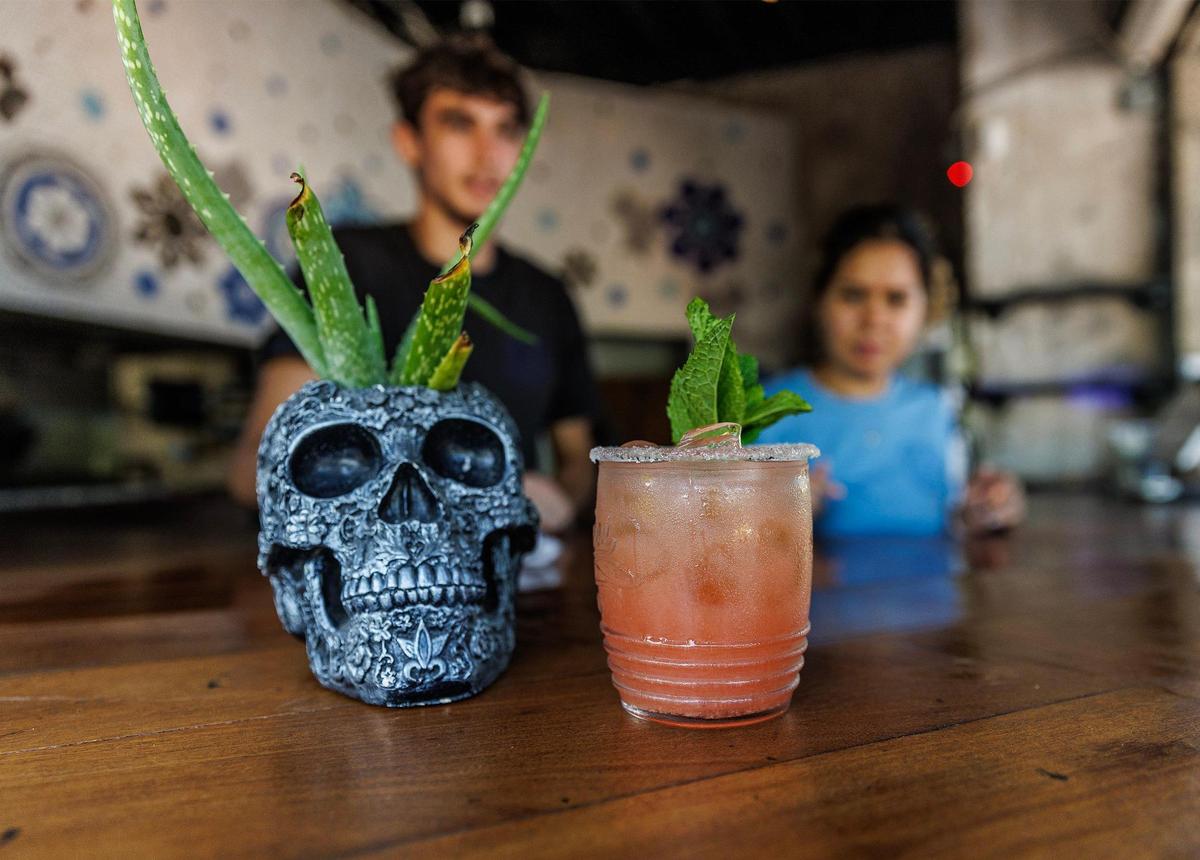 The guava margarita is a favorite of chef Nuno Grullon’s at his restaurant Uptown 66.