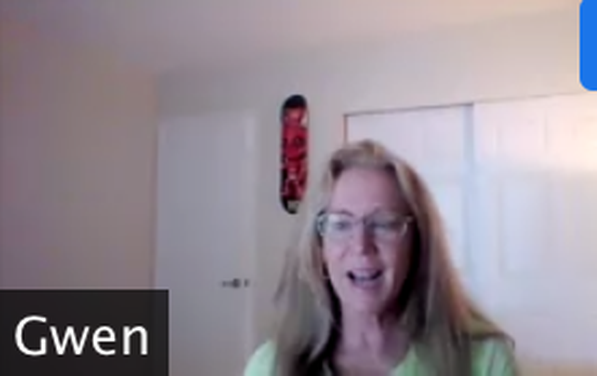 Gwen Carter, a member of the survivorship choir at Sylvester Comprehensive Cancer Center at the University of Miami, is singing a version of “What the World Needs Now.”