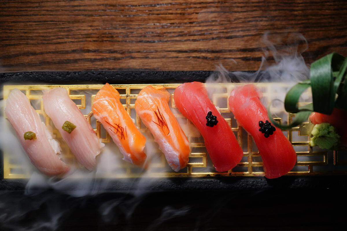 Nigiri at Iko Miami, a new Asian restaurant in Edgewater.
