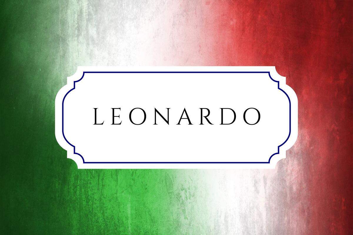 italian baby name leonardo