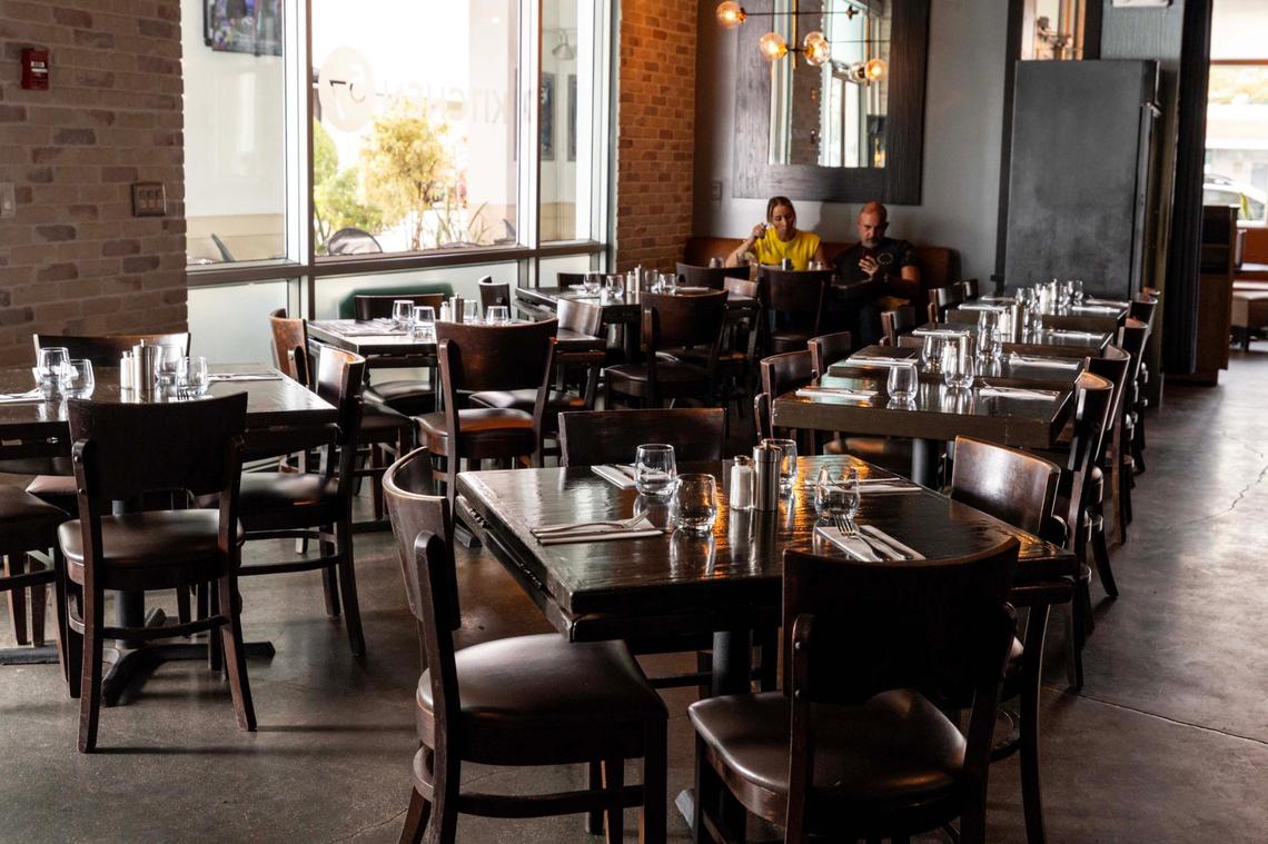 The dining area at Kitchen 57 in South Miami.