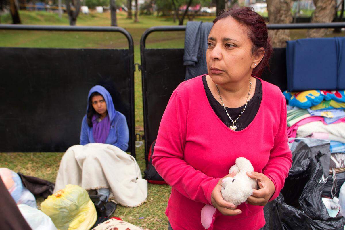 Maribel Gonzalez, from Barinas, Venezuela has been living outside of ‘El Bosque’ tent city in Bogotá, Colombia.