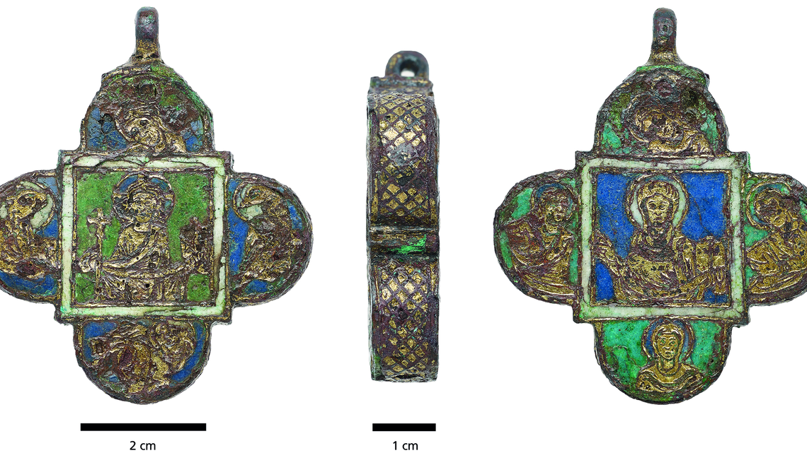 The restored medieval pendant.