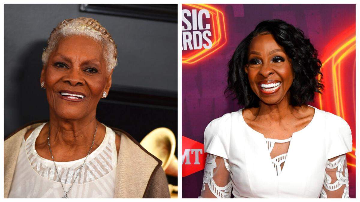 Dionne Warwick, left, and Gladys Knight were mistaken for one another during a broadcast of the U.S. Open tennis tournament.