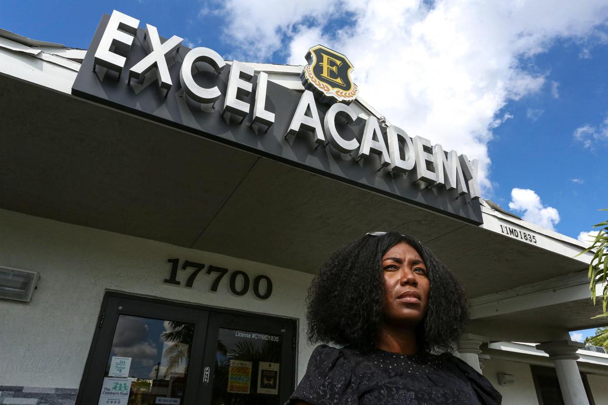 Shawna Pointville, president and CEO of Excel Kids Academy, at the Miami Gardens campus. She received help from Catalyst Miami.