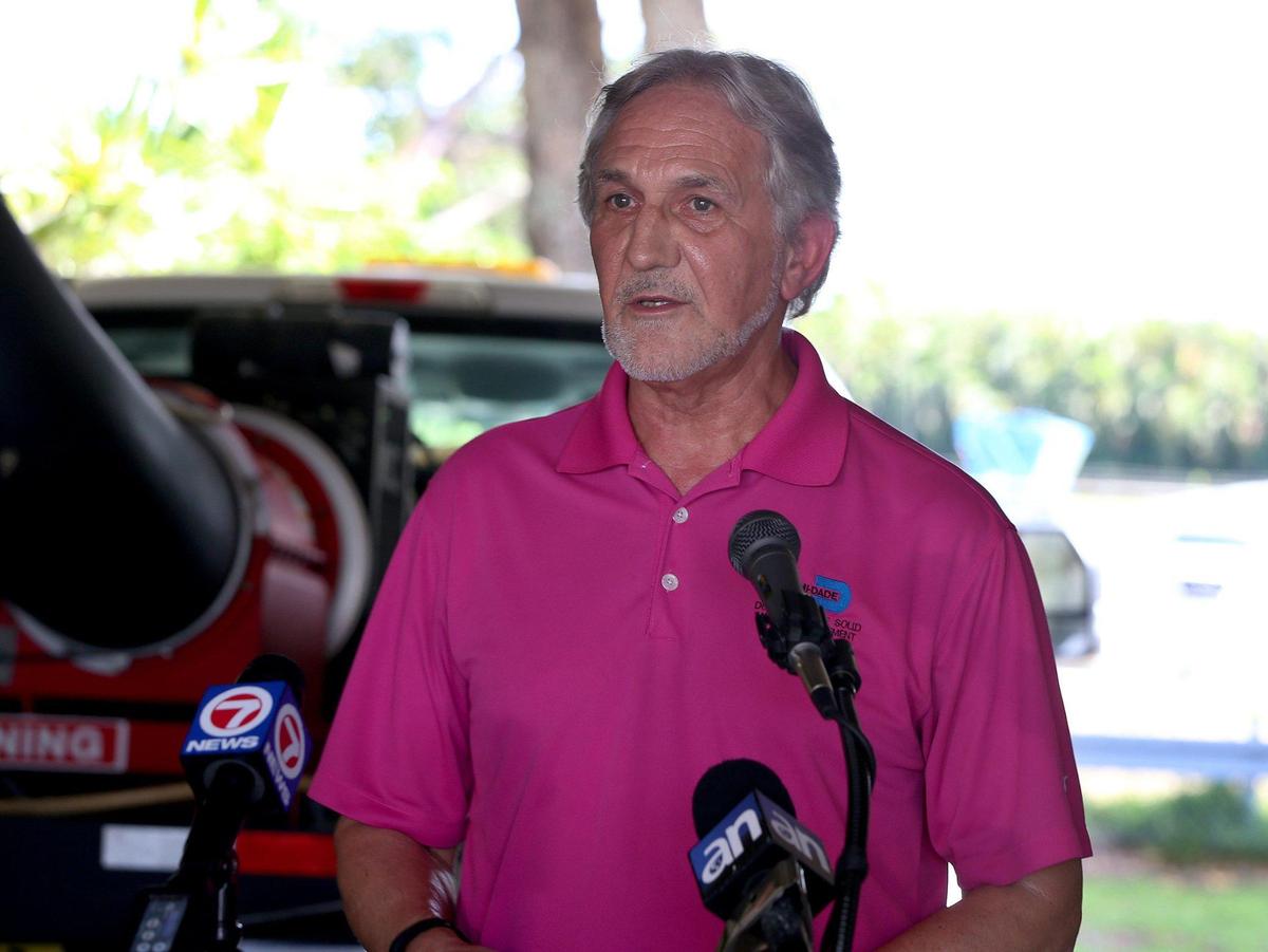 Dr. William Petrie, Dir. Miami-Dade Mosquito Control Director, talks about measures being taken regarding the recent announcement of multiple West Nile virus cases.in Miami-Dade County. on Friday, June 26, 2020.
