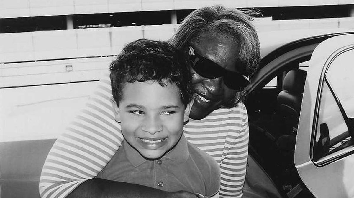 Bea Hines visiting with her grandson Asher in Missouri when he was 11 years old. He turned 20 in 2020.