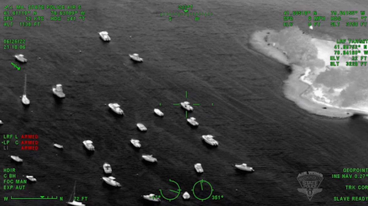 “Using infrared imaging, the Air 5 crew was able to locate the wanted subject hiding aboard a boat off the coast of a peninsula,” state police reported.