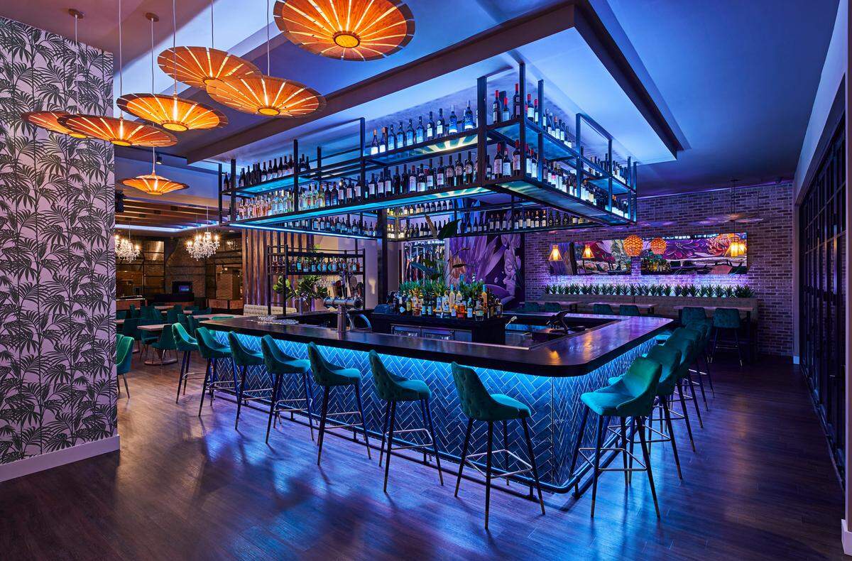 One of the three full-service bars at Ch’i in Brickell.