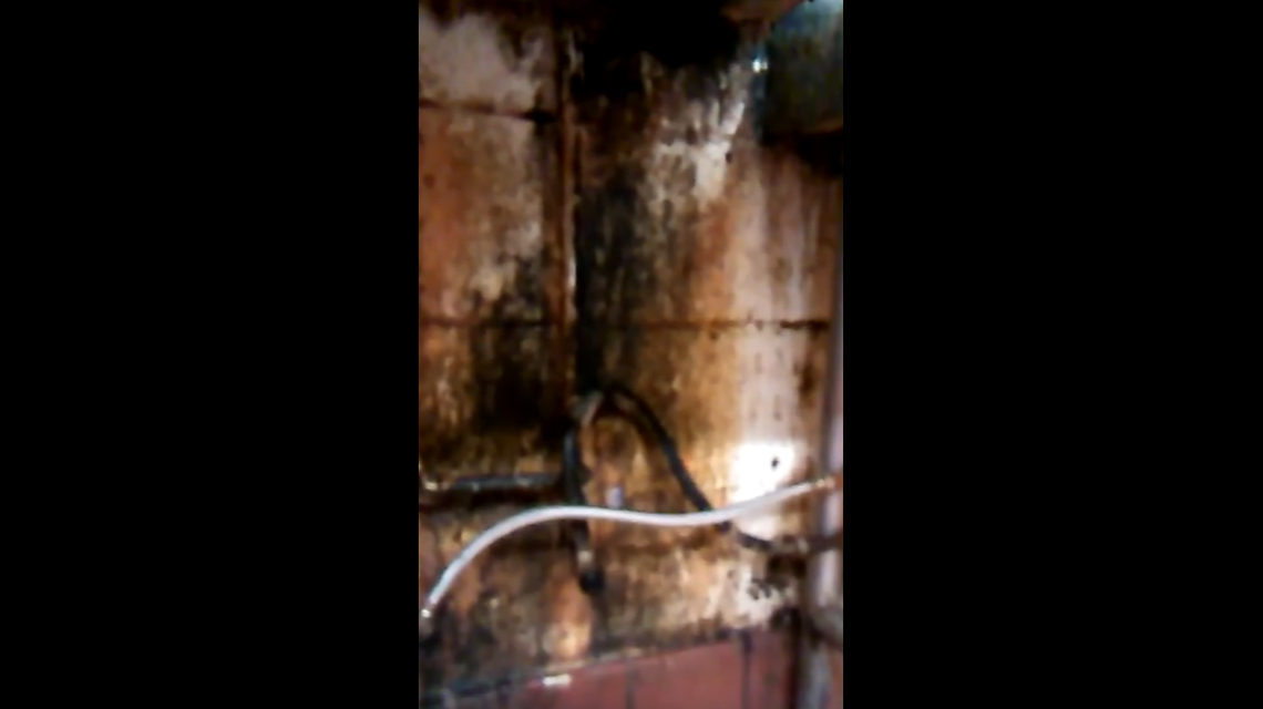 A coating of mold is evident in the kitchen at Martin Correctional Institution.