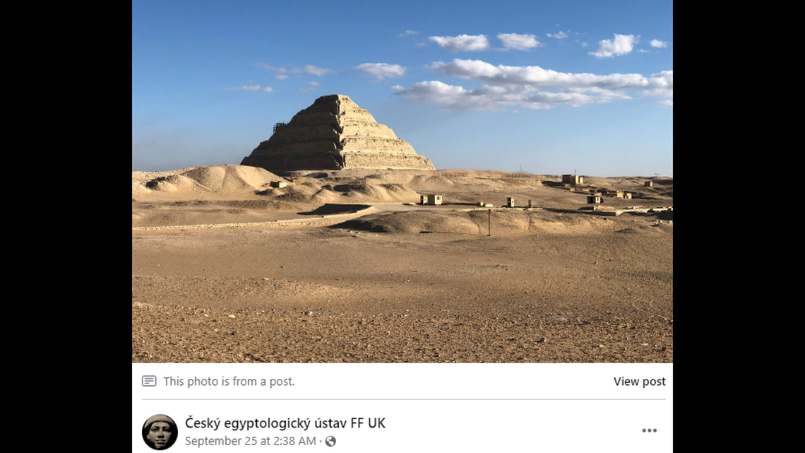 Archaeologists unearthed a massive ancient tomb near Cairo in Egypt.
