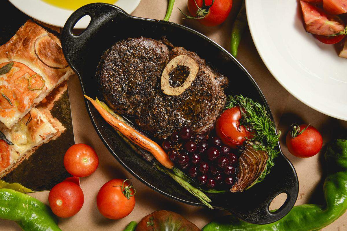 Ossobuco en Bella en Miami Beach.