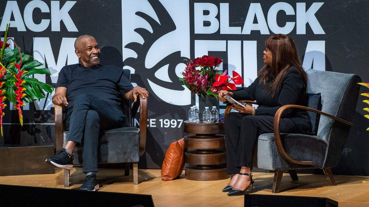 Denzel Washington durante la entrevista en el cuatro día del American Black Film Festival (ABFF), el 
sábado 15 de junio de 2024 en Miami Beach.