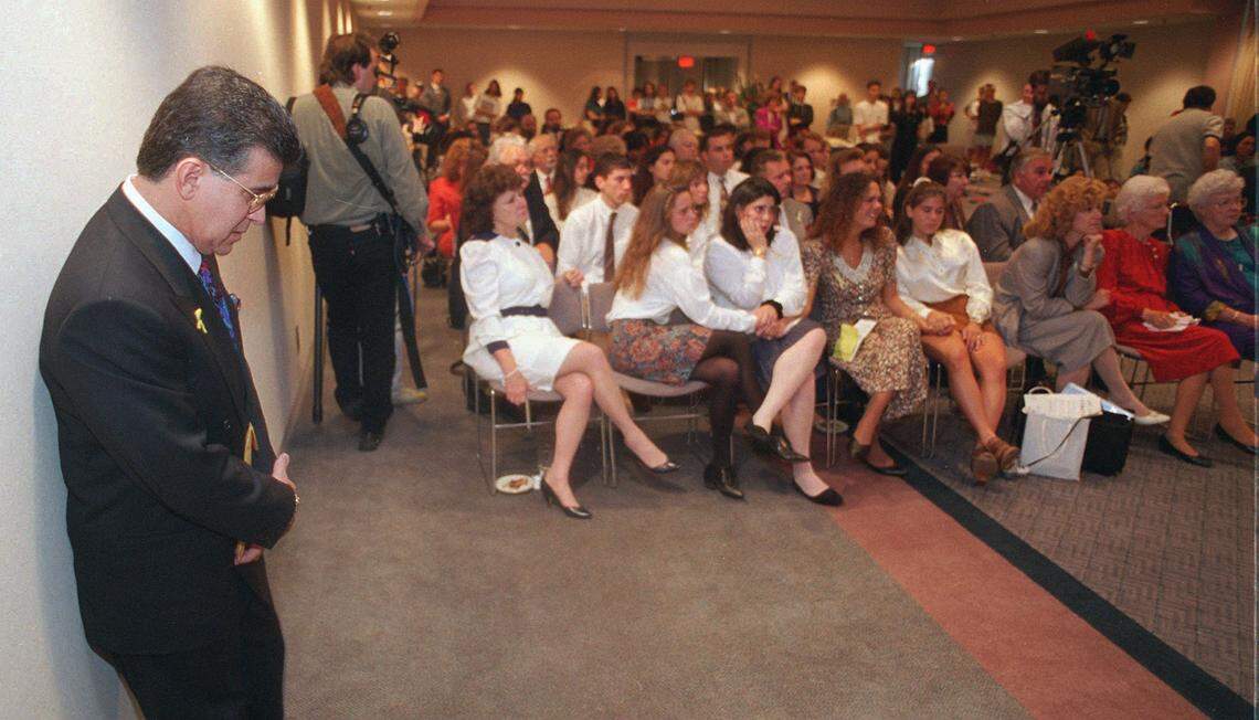 Luis Melendi at what would have been her daughter’s 20th birthday party at Emory.