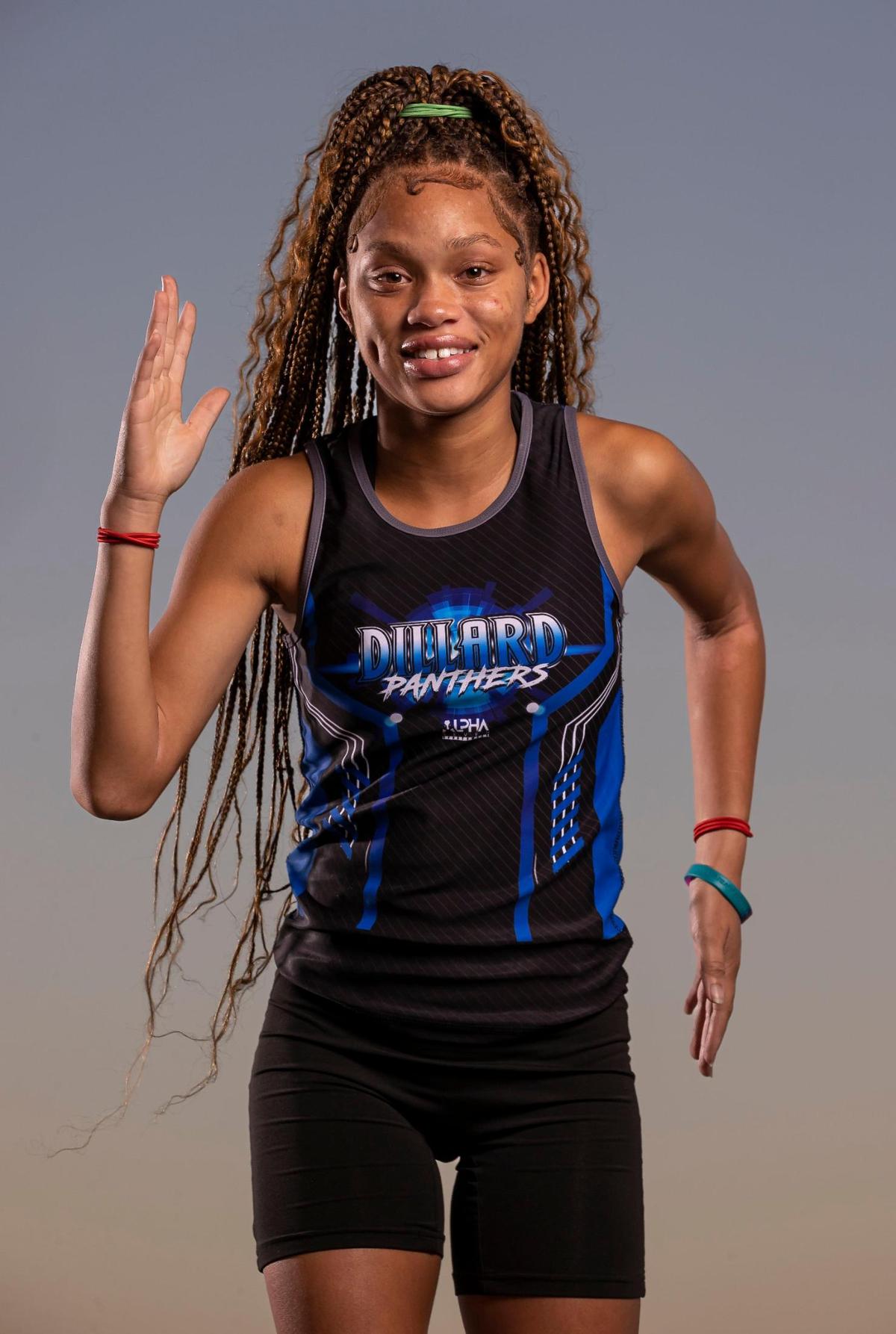 Christiana Coleman, Dillard High School, Cross Country. All-Broward players photographed at Brian Piccolo Sports Park on Thursday, Dec. 8, 2022, in Cooper City, Fla.