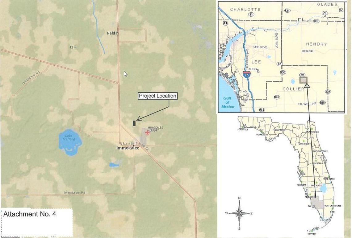 The proposed area for the exploratory oil well is near drinking water sources for Immokalee and other communities in Southwest Florida.