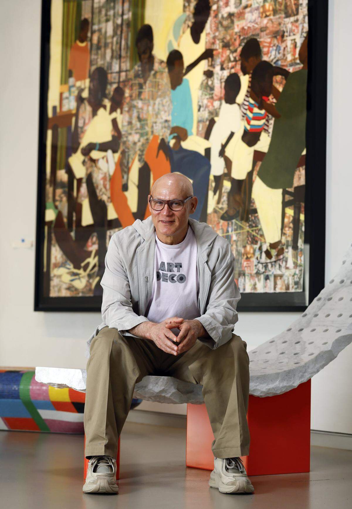 Craig Robins, president of DACRA, displays his art collection at the offices of his firm in the Miami Design District in Miami, Florida, on Tuesday, November 18, 2025.