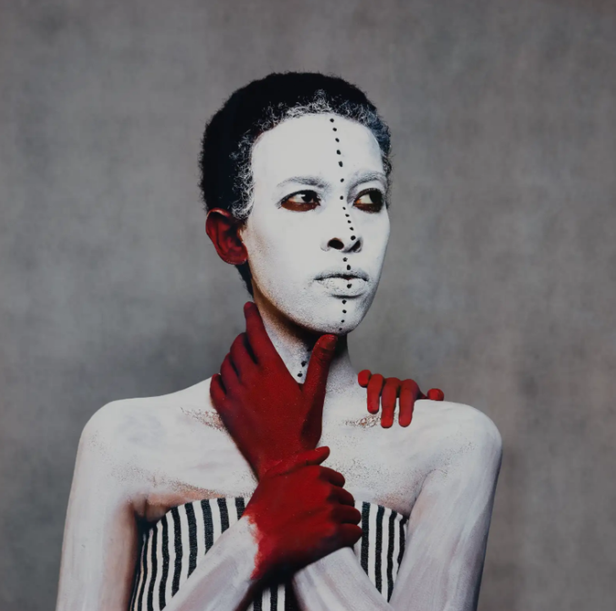 Ethiopian artist Aida Muluneh’s “99 Series (part two)” on display at El Espacio 23 in Allapattah for the exhibition “Mirror of the Mind: Figuration in the Jorge M. Perez Collection.”