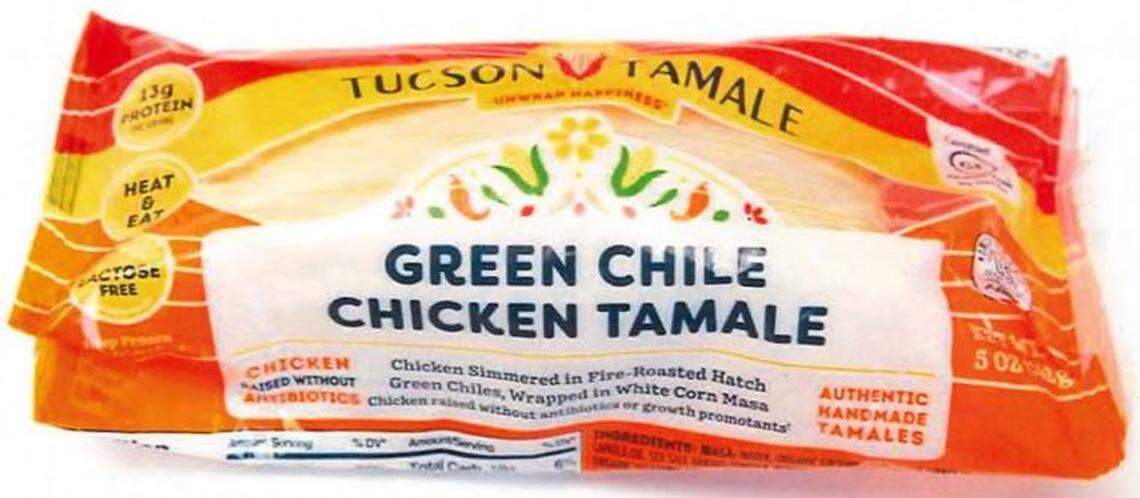 Tucscon Tamale Green Chile Chicken Tamale