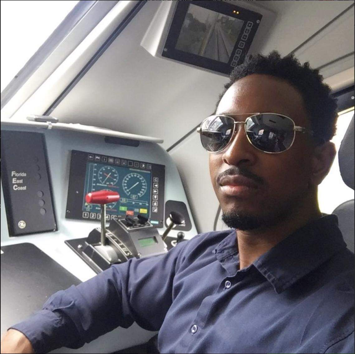 Darren Brown posted a selfie on Instagram in March 2021 when Brightline was on a pause due to the COVID-19 pandemic. He wrote, ‘I used to be a badass bullet train conductor in my past life.’ 