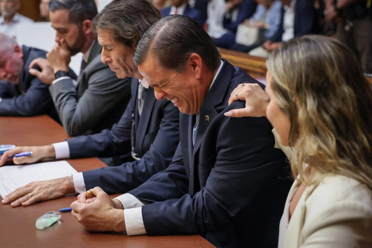 George Pino reacts after the jury's verdict is read in court on Monday, June 22, 2026. Pino was facing manslaughter and vessel homicide charges.