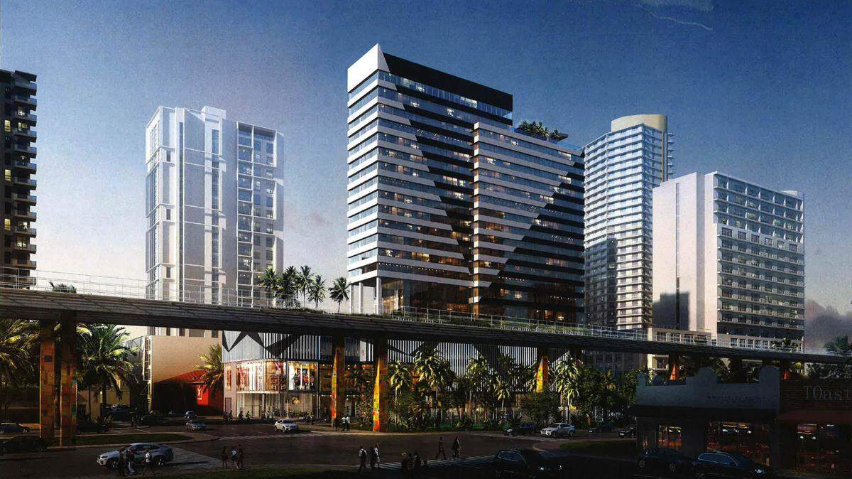 Robert Finvarb Companies hired Arquitectonica to design the building, as reported by Next Miami in 2018. Plans for 115 S.W. 8th Street were filed with the city in June of last year. 