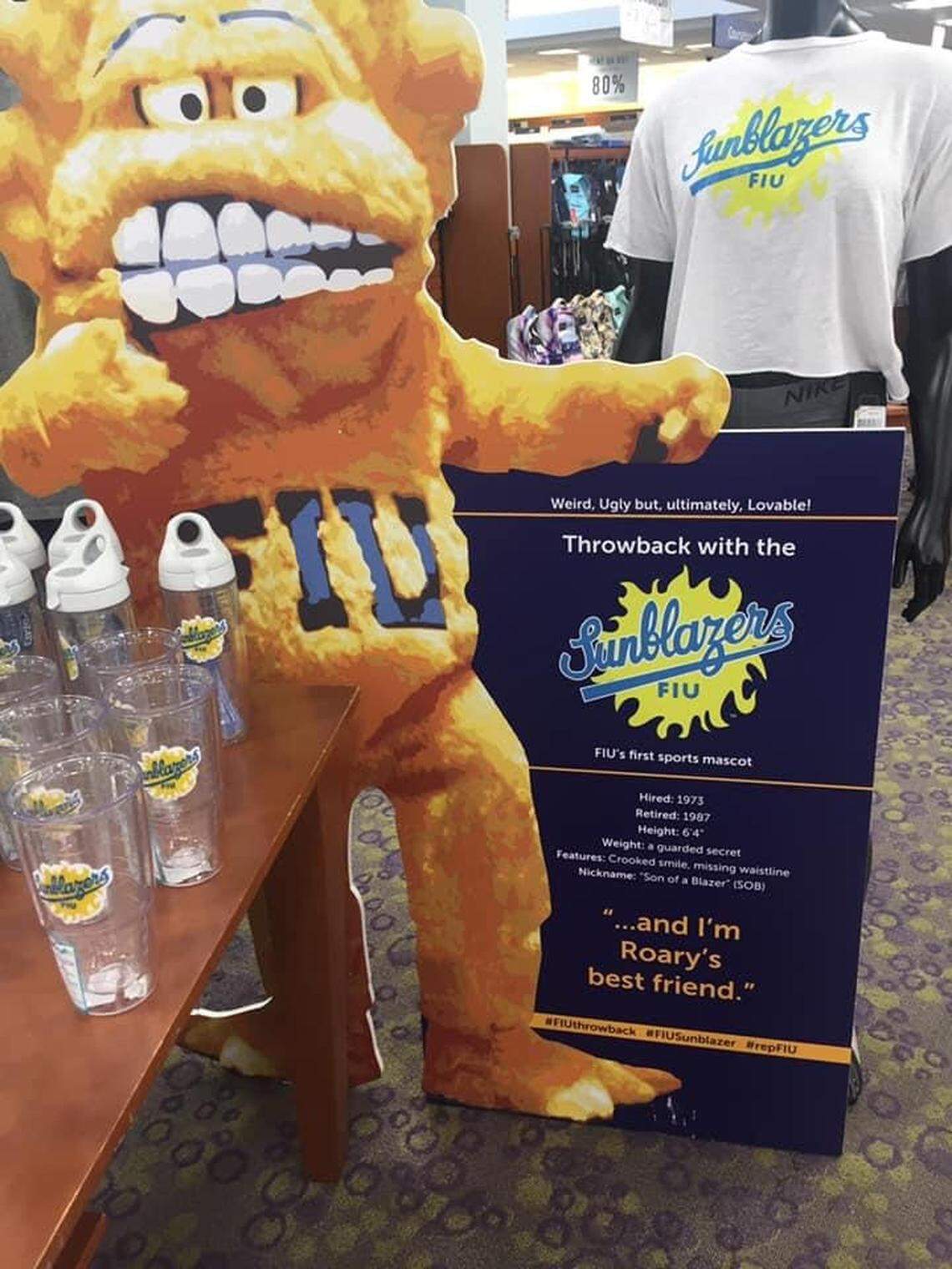 The FIU mascot when the sports teams were known as the Sunblazers.