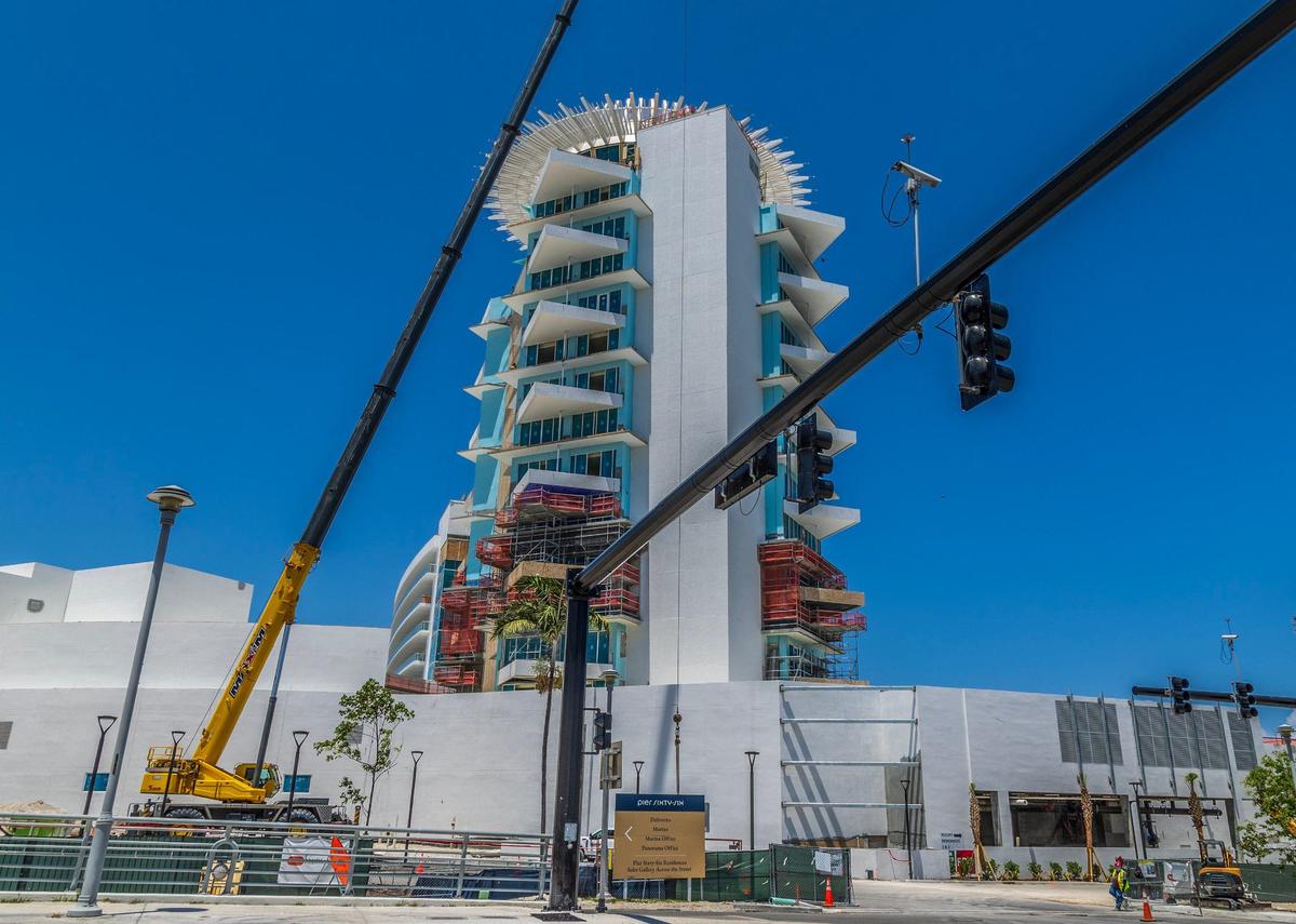 A view of the Pier Sixty-Six development, set on 32 waterfront acres along Fort Lauderdale’s 17th Street Causeway and the Intracoastal Waterway, on Tuesday, May 7, 2024. Pier Sixty-Six was originally established in the 1950s as a fuel dock and gas station for Phillips 66 Petroleum.