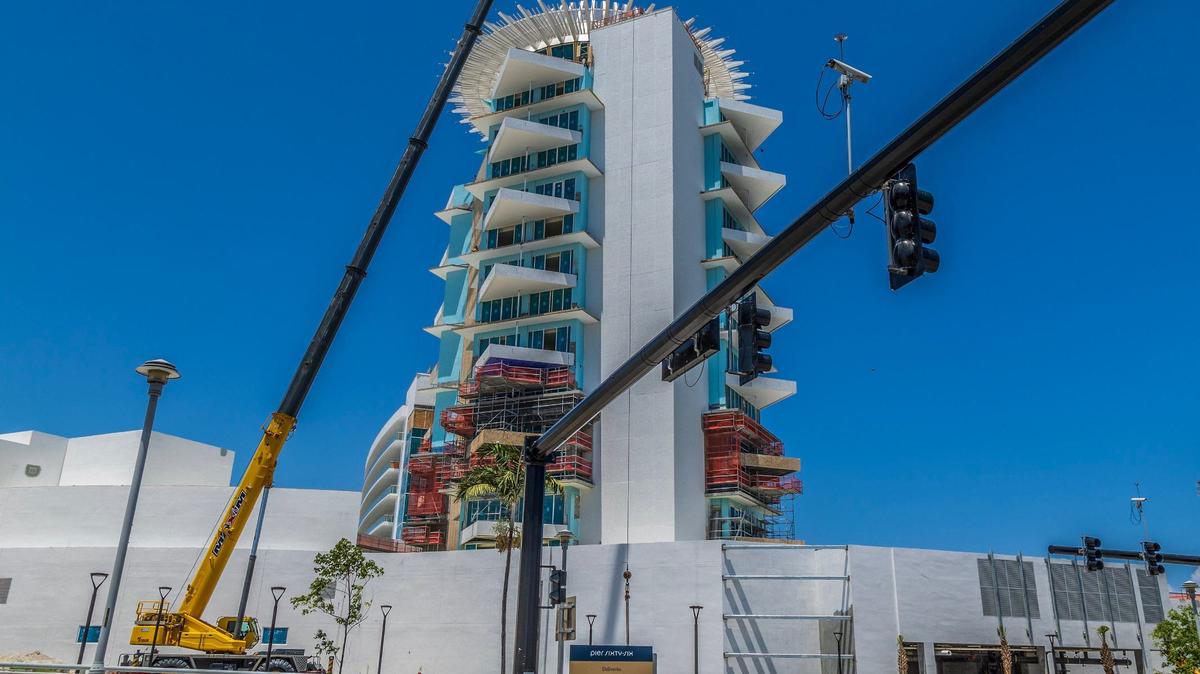 View of a building part of the Pier Sixty-Six development, set on 32 waterfront acres along Fort Lauderdale’s 17th Street Causeway and the Intracoastal Waterway, Pier Sixty-Six was originally established in the 1950s as a fuel dock and gas station for Phillips 66 Petroleum, on Tuesday, May 07, 2024.