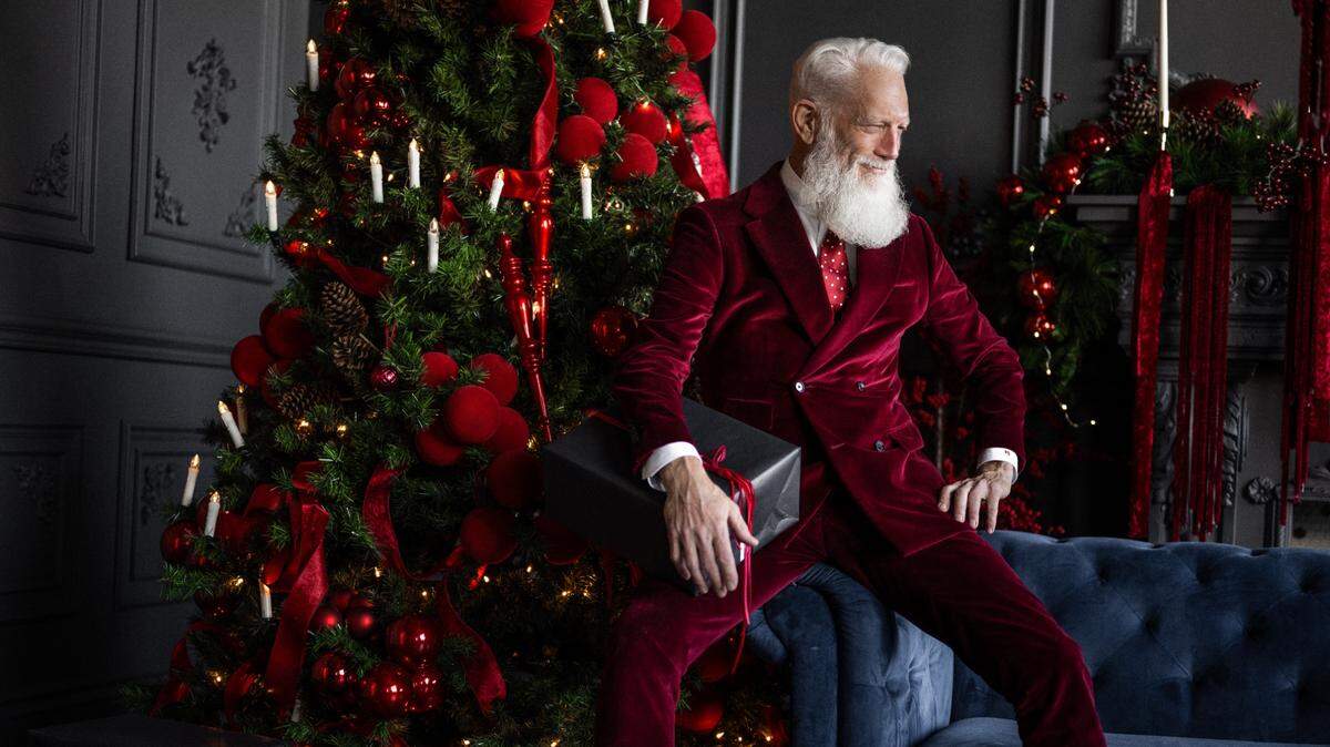 Fashion Santa, aka model Paul Mason