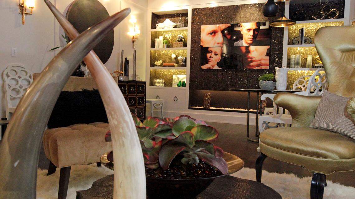 DesignHouse 2011: Deborah Wecselman used ‘The Thomas Crown Affair’ meets ‘The Party’ for her formal living room at the DCOTA exhibit ‘Golden Age of Hollywood’ in Dania Beach. Al Diaz/The Miami Herald
