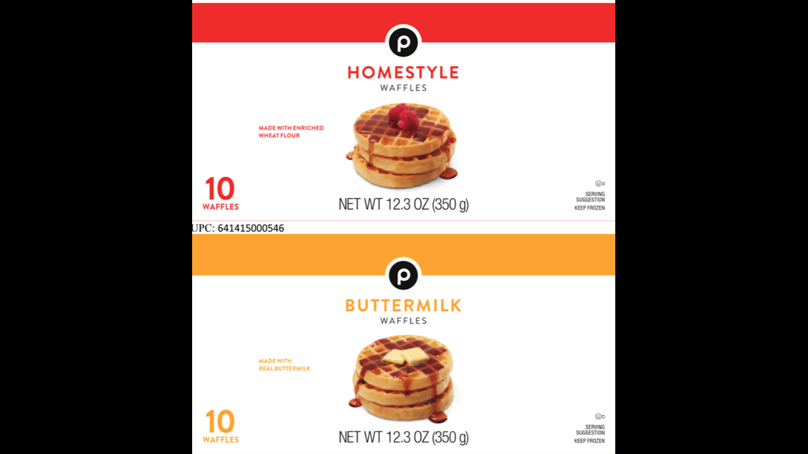 Listeria recall of waffles sold at Publix, Walmart, Kroger, Food Lion and other chains