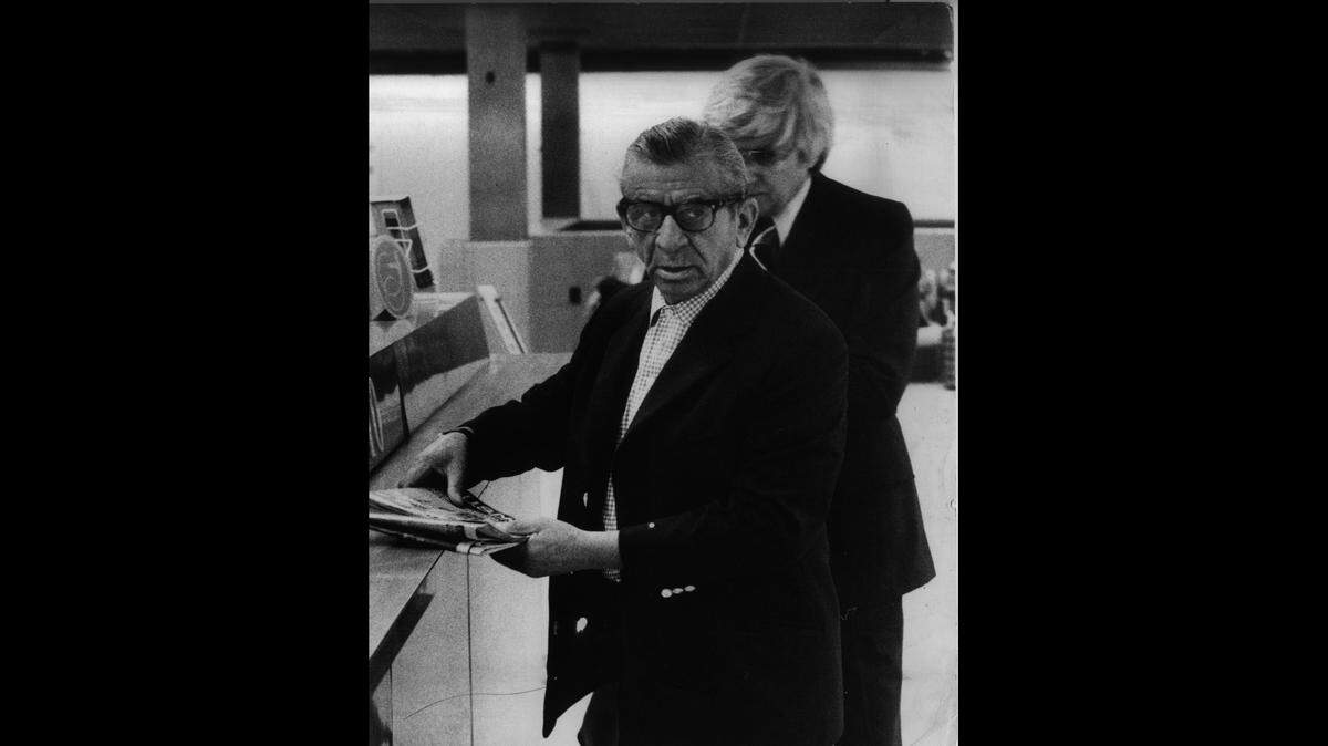 Meyer Lansky at Miami International Airport in February 1978.