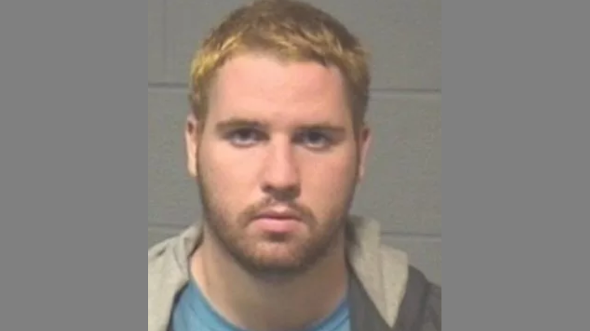 Connecticut police say Devon Adams-Almstad, 20 and pictured above, smashed a police officer’s cruiser with a brick and then said he was purposefully targeting a white cop because he hates them. He faces a hate crime charge for the attack.