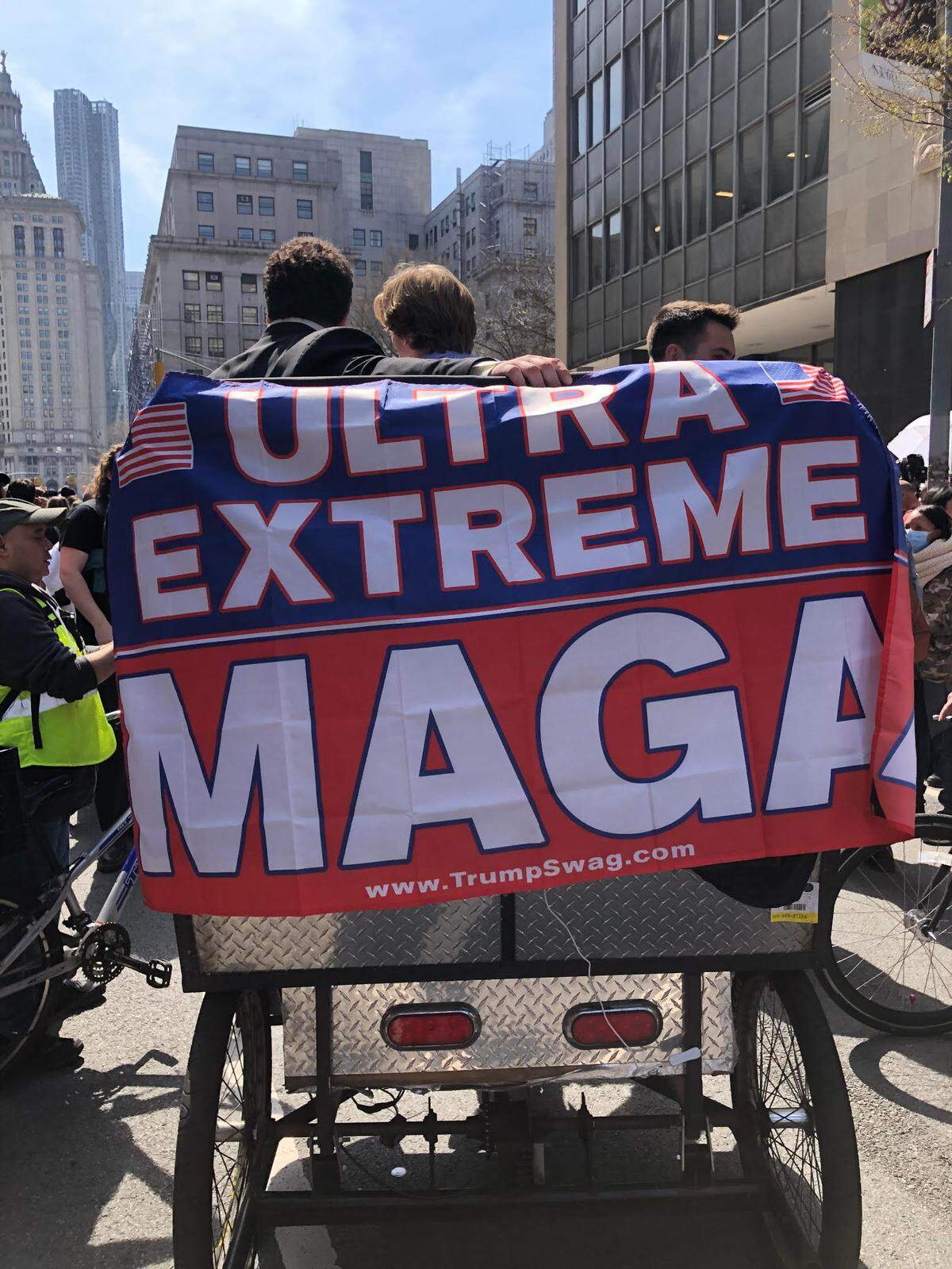 Back of the pedicab.