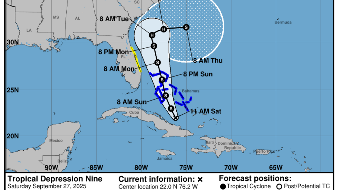 Franja de la costa de Florida bajo vigilancia por la inminente tormenta Imelda