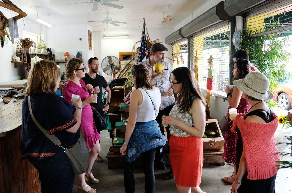 The Little Havana tour stops at Los Pinerenos Fruteria, where guests enjoy fresh guarapo juice and learn all about local fruits and vegetables. Jon Favreau’s film ‘Chef’ shot scenes here.