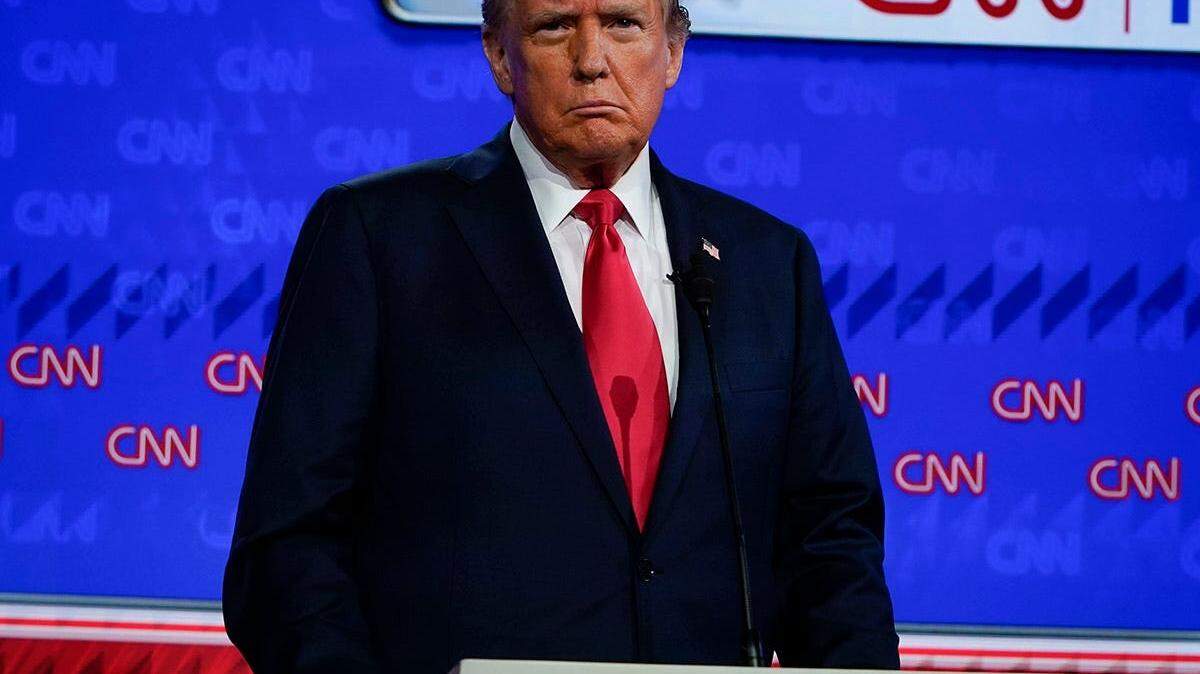 Former President Donald Trump during the debate on June 27, 2024, at CNN’s studios in Atlanta.