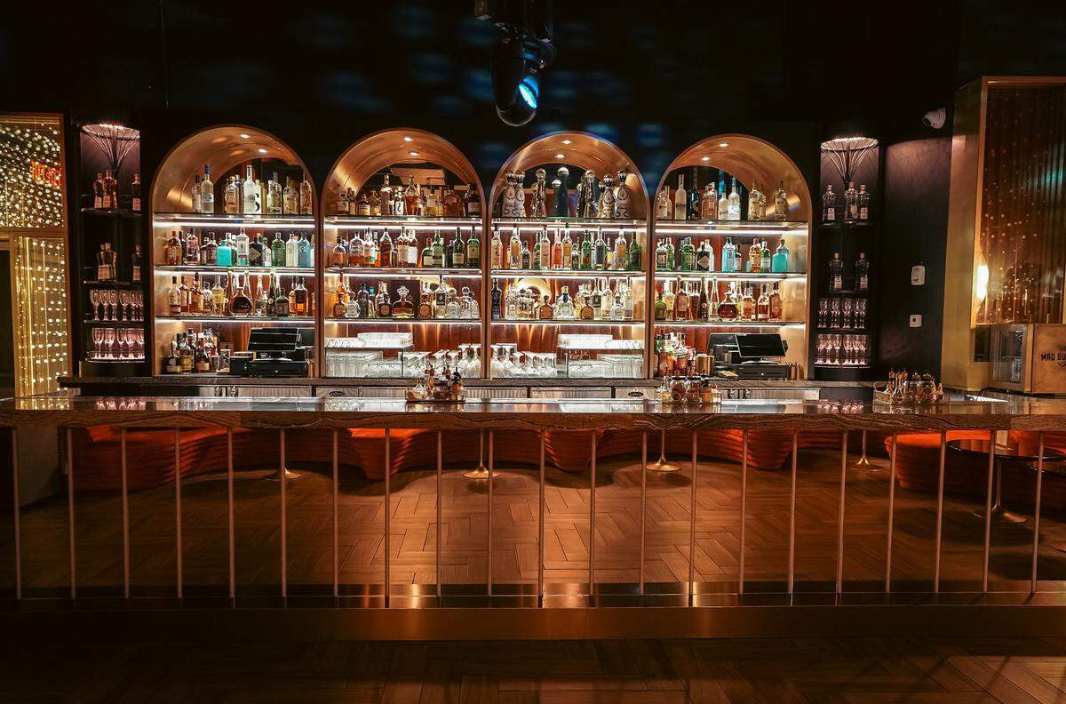 The bar at The Mad Butcher in Wynwood.
