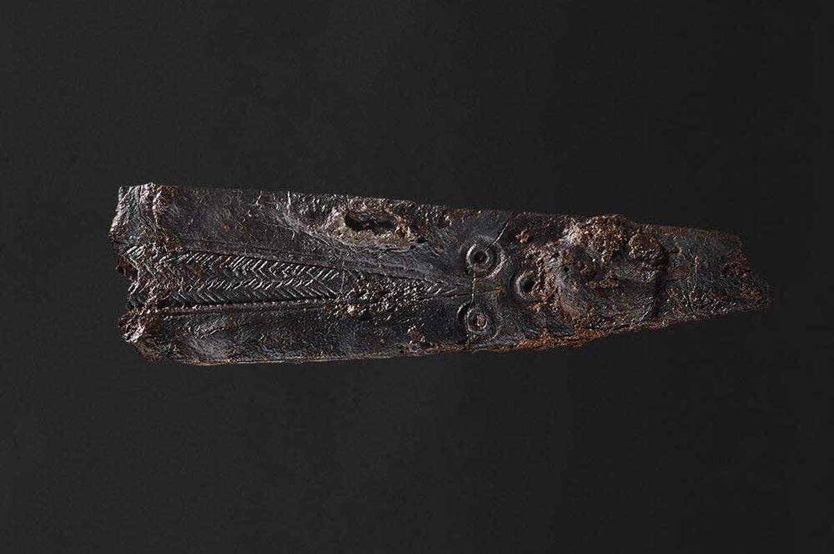 The blade was buried beneath and urn grave, experts said.