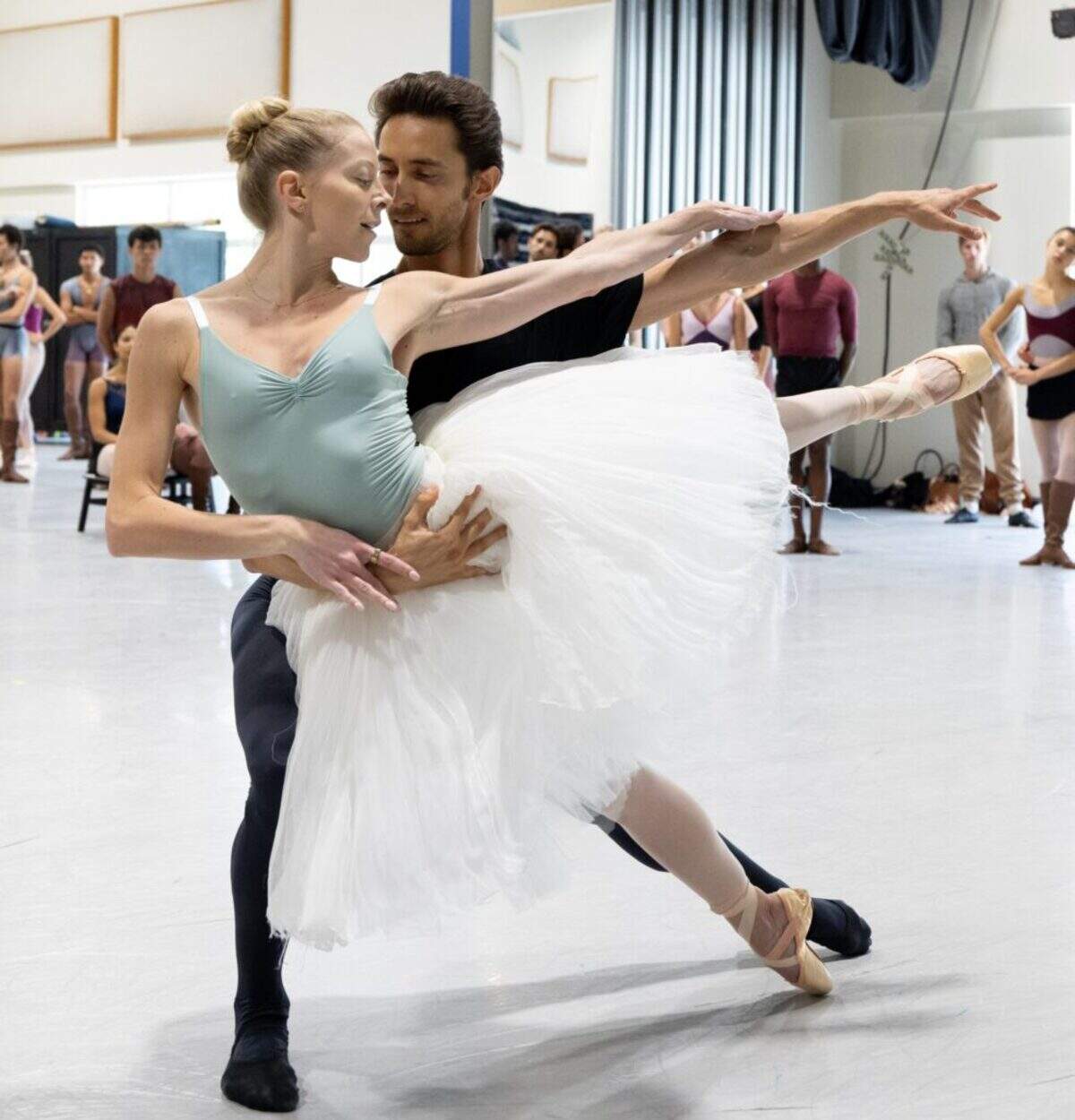 This will be Stanislav Olshanskyi’s seventh version of “Swan Lake,” pictured with dancer Dawn Atkins.