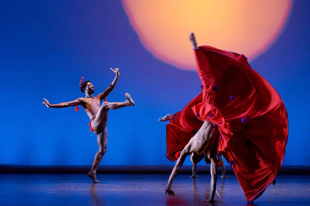 Dance Theatre of Harlem presents ‘Dougla,’ featuring performer Da’ Von Doane, left.