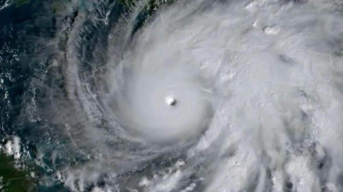 Hurricane Melissa as it nears landfall in Jamaica as a Category 5 hurricane on Oct 28, 2025.